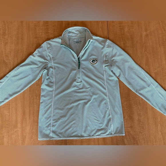 Vinyard Vines Sankaty Green Bay Packers Quarter-Zip Pullover - Picture 2 of 9